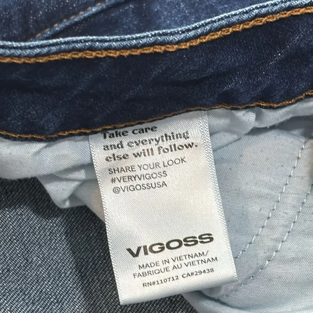 Vigoss | Marley Short Juniors Blue Denim Cuffed Jeans Shorts Size 11 Women's